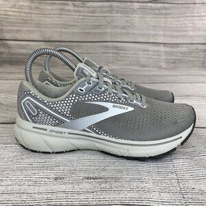 Brooks Ghost 14 Running Sneakers Women Size 7 Athletic Shoes Gray - Reflective